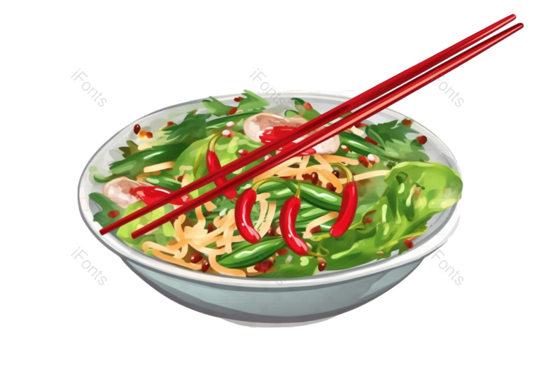 插画图片,盘子元素,自然PNG,美味免抠素材